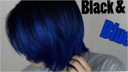 Fekete és kék haj: árnyalatok és festés finomság