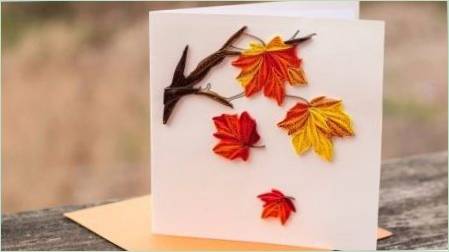 Hogyan lehet az őszi képeslapokat csinálni magadnak?