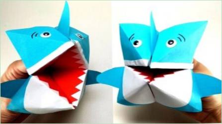 Cápa létrehozása az origami technikában