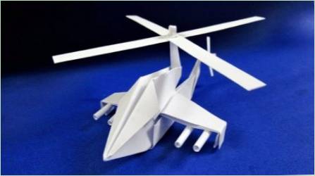 Helikopter összecsukható lehetőségek Origami