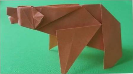 Hogyan adjunk hozzá origami-t a medve formájában?