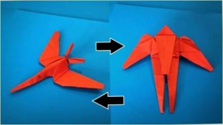 Hogyan lehet origami transzformátor formájában?