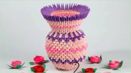 Létrehozása váza a technika moduláris origami
