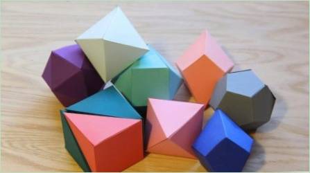 Összecsukható geometriai formák Origami technikával