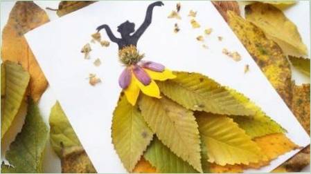 DIY őszi lány Leaf