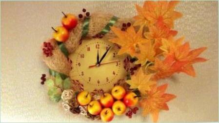 Őszi kézműves clock 