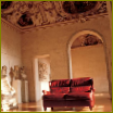 Mascheroni őszi Rithms kanapéja a belső térben