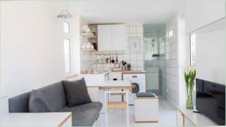Konyhai mini apartman stúdió: lakberendezési ötletek