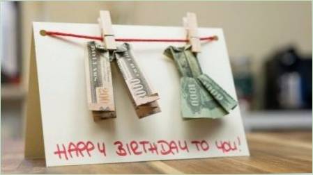 Milyen szépen adjon pénzt egy születésnapra?