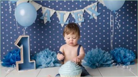 Születésnapi lehetőségek a fiú születésnapjára 1 év